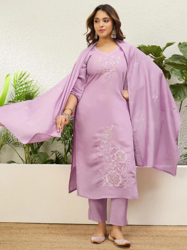 VP 9859 L Women’s Traditional Kurta Pant Set with Dupatta